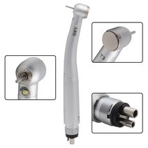 T3 치과 LED 고속 핸드피스 자체 전원 에어 터빈 E 발전기 토크 2 홀/4 홀 B2/M4, 02 LED 4 hole big head