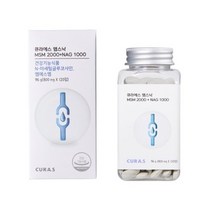 큐라에스 엠스낙 MSM NAG 관절 영양제 120정 X 2병