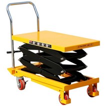 이동식 테이블 리프트 카트 수동 유압식 소형 작업대, 150kg - 0.72m
