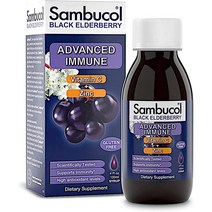 Sambucol Black Elderberry 삼부콜 블랙 엘더베리 시럽 비타민c 징크 4floz 120ml
