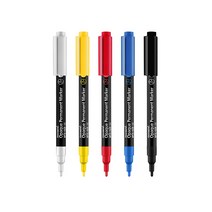 모나미 네임펜 불투명 132 5가지색상, 01-화이트