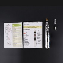 머리 마사지기 전동 모발관리기 두피 마사지기계 35 헤드 전자 침술 펜 백 발 바디 펜, 머리 3개