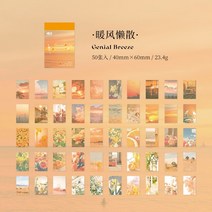 다꾸 Shanbu-로맨스 오브 라이트 스티커 아트지 치아 라인 압력 데코 일기 콜라주 배경 DIY 스크랩북 50 장, [02] B