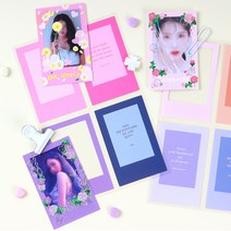 폴꾸 컬러 프레임 스티커 포토 카드 포카 폴라로이드 사진 포토 배경 꾸미기 32장, 8sheets (32컬러)