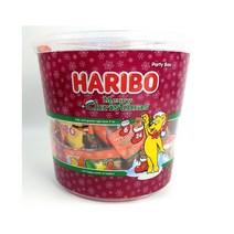 연필지우개증정 + 크리스마스 스탬프캔디 70개 할로윈데이 캔디 젤리 모음 도장 사탕 스탬프 캔디 어린이선물, 2.하리보 크리스마스젤리 82봉