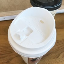 [소행섬] 핫컵 뚜껑 머그리드 화이트 83파이 100개입 1000개입 아이스 카페용품 테이크아웃, 1set, 100개, 머그리드형