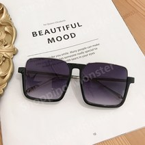 수지 제니 공효진 레트로 브라운 오버사이즈 반무테 무도수 블루라이트차레트로 브라운 대형 프레임 선글라스