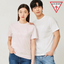 게스 게스 공용 엠보 무테삼각 반팔티 _A MN2K9410