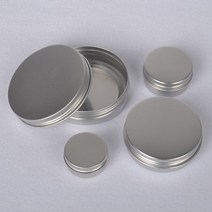 정리함 립밤 포카 머리끈 실핀 면봉, 2-원형틴케이스-30g