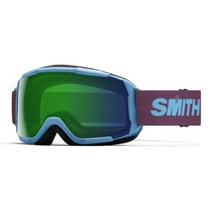 Smith Optics Grom 청소년 스노우 겨울 고글 - 버뮤다 스트라이프 크로마팝 에브리데이 그린 미러 바이오더, ChromaPop Everyday Green Mirro