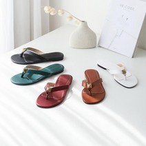 홍당무 피라미드 포인트 쪼리 슬리퍼 5color 1cm