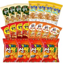농심 쫄병스낵(안성탕면4+매콤한맛4+바베큐맛4) + 크라운(죠리퐁 마시멜로4+신짱4), 1세트