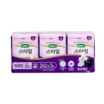 디펜드 스타일 패드 참숯 중용량 24매 x 3입, 1개