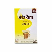 아라비카 원두 모카골드 라떼 커피믹스 100스틱 음료, 맥심 모카골드 심플라떼100스틱