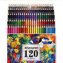 Brutfuner 유화 유성 색연필 48색 72색 120색 160색 컬러링북8개 증정, 1조