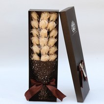 1주년 선물 200일 꽃선물 100일 여자친구 깜짝 고백 꽃다발, 18송이시저샴페인