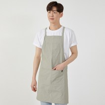 유니스토어 페더에이프런 초경량 방수앞치마, 그레이, 1개