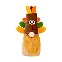 추수 감사절 축제 칠면조 모자 그놈 인형 장식품 귀여운 만화 난쟁이 엘프 홈 농가 부엌 장식 선반 계층, A
