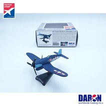 Daron 전투기 비행기모형 패피 보잉턴 검은양떼 Corsair Pappy Boyington VMF-214 1/100 Postage Stamp PS5356-3