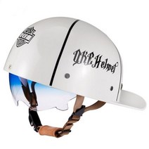 레트로 하프 스쿠터 헬멧 야구 모자 오토바이 할리 빈티지 전기 사이클링 클래식 안전, Built-in lens8_L, Built-in lens8