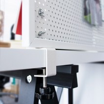 레어로우 시스템 선반 모던 스탠드 펀칭 홀 보드 맞춤형 블랙 데스크탑 브래킷 액세서리 테이블 사이드 스토리지 랙은 수직이 될 수 있습니다, [14] 5호 화이트 데스크탑 클립 패키지