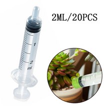 보부상민호 다용도접착제 강력 접착제수경 분석을 위한 플라스틱 주사기 2ML 20 개 잉크 카트리지 인젝터용, 한개옵션0