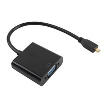 NEXi Micro hdmi to VGA RGB D-SUB 삼성시리즈9 아티브북9 빔프로젝터 모니터 연결 컨버터 케이블, 20cm, 1개