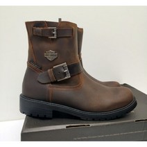 할리데이비슨 오토바이 앵클 부츠 소가죽 마틴 하이탑 라이더 슈즈 브라운, 42(260-265)