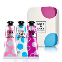 더프트앤도프트 베스트 핸드크림 25ml x 3종 올리브영 틴케이스 선물세트, 25ml x3종