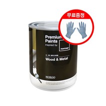 노루페인트 철재/목재/가구용 팬톤 수성 페인트 우드앤메탈 에그쉘광(저광) 1L, Butter cream 11-0110