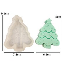 3D 크리스마스 트리 산타 클로스 양초 실리콘 몰드 DIY 양초 만들기 용품 수제 비누 공예 석고 케이크 킹 도구, ㅏ, 1.A, 1개