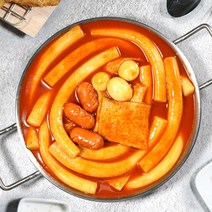 [박군떡볶이] 100% 신선 냉장 밀떡볶이 밀키트 500g 5세트 (10~12인분), 3단계 매운맛