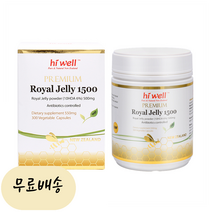 뉴질랜드 하이휄 로얄제리 로얄젤리 생로얄젤리 분말 1500mg 10HAD 300캡슐 ROYAL JELLY, 1개, 300개