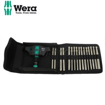 베라057470 KK400 T핸들포함 비트날교환세트 드라이버비트세트 17PCS WERA, 17개