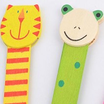 1+1 북마크 캐릭터 나무 책갈피 북클립 홀더 마커 우드 책갈피 자 / 디자인 랜덤발송