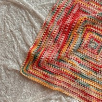 슬로우모먼츠 썬키스트 블랭킷 - 만다라 담요 코바늘 뜨기 DIY 키트, 말린장미, 크로바 아뮤레 코바늘 6/0, 선택안함