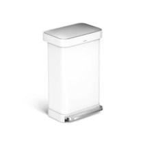 [Simplehuman]심플휴먼 레턴귤러 스탭캔_45L_화이트 SPH-CW2027, 1개, 없음