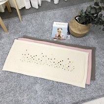 수피아코코 다용도 자수 양면 주방 매트 주방 매트, 핑크