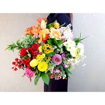 유스풀몰 퍼스널 꽃다발 꽃 생화택배 꽃배달싼곳, 소형, 화이트