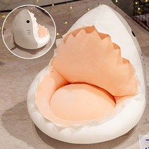 좌식소파 패브릭 의자 쇼파 침대 바닥 낮은소파 등받이 좌식쇼파 059, 회색 상어 55*50cm