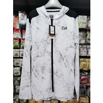 DAIWA 다이와 자외선 차단 의류 낚시 의류 속건성 자외선 방지 얼음 실크 땀 흡수 통기성, DE6221화이트웨이브