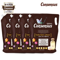 컨센서스 고농축 순한 섬유유연제 베이비파우더 2.05L (리필) x4개, 4개