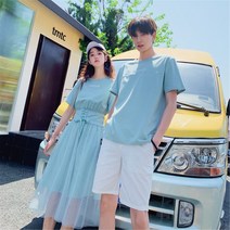 시밀러룩 휴가커플룩 하와이 원피스 여름휴가 인싸 휴양지 비치 바다 인스타