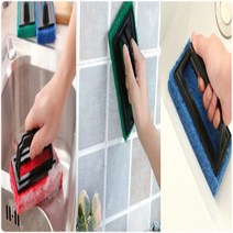 두툼한 대청소 직물 수세미 타일청소 편리한손잡이 싱크대 씽크대 복도 1개, 3개