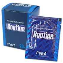 루틴 물티슈형 볼 클리너 / (1박스/20매) 볼링공 볼크리너 볼타월 볼링용품, 1박스(20매)