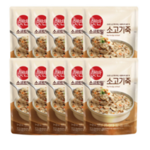 CJ제일제당 햇반 소프트밀 소고기죽, 16개, 420g