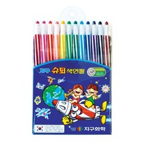 지구화학 지구 슈퍼 색연필 12색