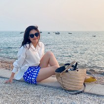 DAPANDA 2020년 토트백 여름 해변 바캉스 인스 등 가방 여 공용 심플