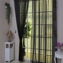 거실 용 우아한 현대 tulle 커튼 침실 주방 용 녹색 잎 sheer curtains for window tulle 커튼 커튼