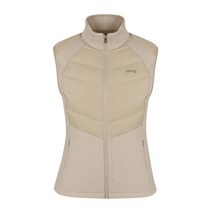 핑골프패딩 KQF 121B3JV471_BG 베이지 여성 하이브리드 구스 다운 패치 점퍼 베스트